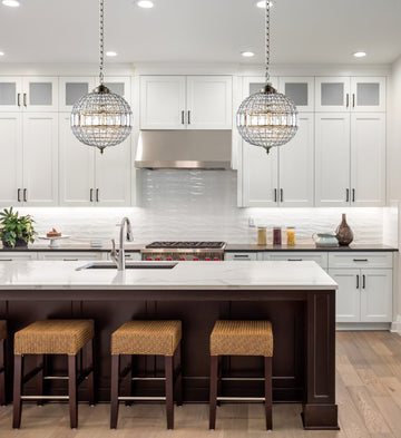 Georgina Crystal/Metal LED Pendant - JONATHAN Y